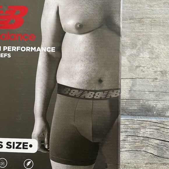 New Balance Boxer Briefs Mens Size 4XL Orange Black Anti-Chafe Plus 52-54 - Picture 6 of 12
